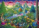 Grande variété de formes grâce aux pièces de puzzle de forme individuelle, cohésion parfaite grâce au carton spécialement conçu, ajustement parfait grâce aux couteaux de découpe particulièrement fins, vernis mat spécial pour puzzles sans miroir, structure lin.