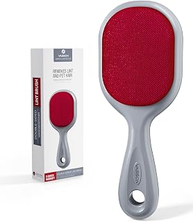 VASSON Double-Sided Velvet Lint Brush - Reusable Pet Hair Remover for Clothes, Furniture & Car Seats, 25% Wider Coverage
