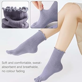 Calzini Donna Bianchi 6 Paires Chaussettes Femme à Volants Dentelle - Coton Confortable Pour Tenue Décontractée Ou Élégante Chaussettes Mode