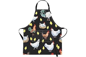 Happy Rooster Apron: The Perfect Protective and Stylish Kitchen Essential