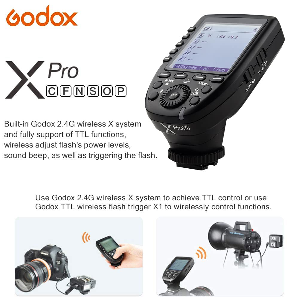 Godox Xpros TTL Wireless Blitzauslöser Sender Für Sony A7 Ii A77 A99