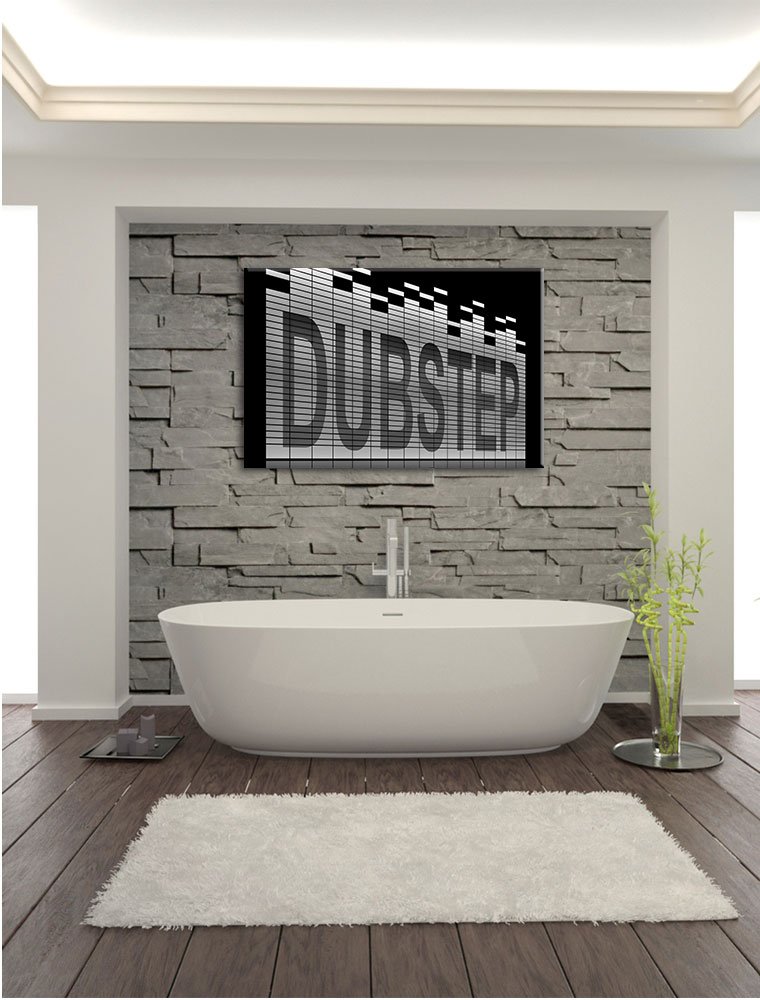 Pixxprint Dubstep, Electro Musica Stampa su Tela 120x80 cm Artistica murale
