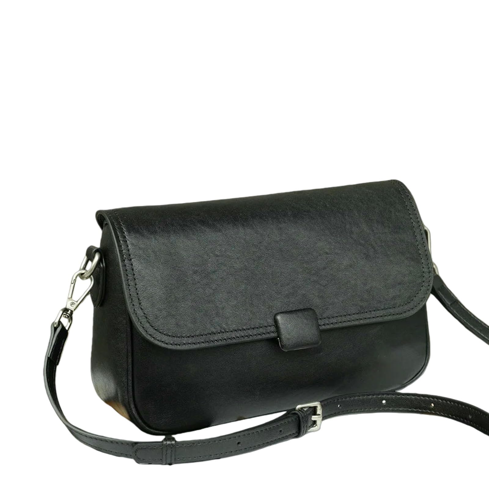 Borsa a Tracolla da Donna Pochette Spalla Convertibile E Borsetta Ascellare Mini Quadrata-Giallo Terra