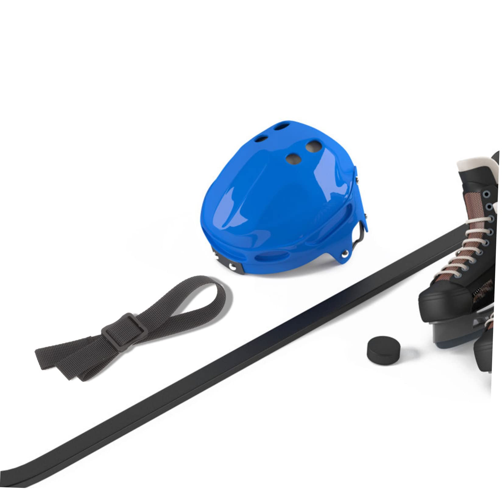 POPETPOP Casco de Hockey de sujeción mentón reemplazo de Hockey Titular Chin Strap Correa de Barbilla Kit de reparación de Casco de Hockey Accesorio de Hockey poliéster Black