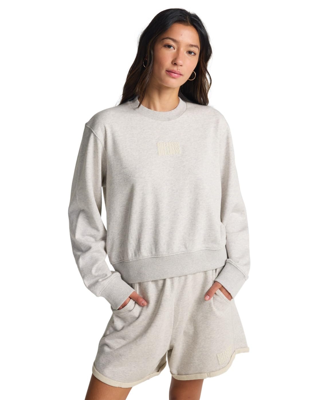 Billabong Fleece sweater FAMILY TREE Womens Grey