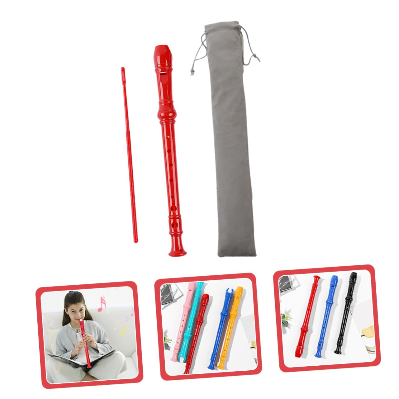 Toddmomy 8-hole Clarinet for Boys and Girls Adults Musical Instrument Velvet to Use Comfortable Sound