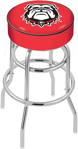 Miniatura 68 de L7C1-4" Georgetown Asiento Cojín con Doble Anillo Base Cromada Taburete Giratorio por The Holland Bar Stool Company 2-L7c1,L7c1,Púrpura,Rojo -,Verde