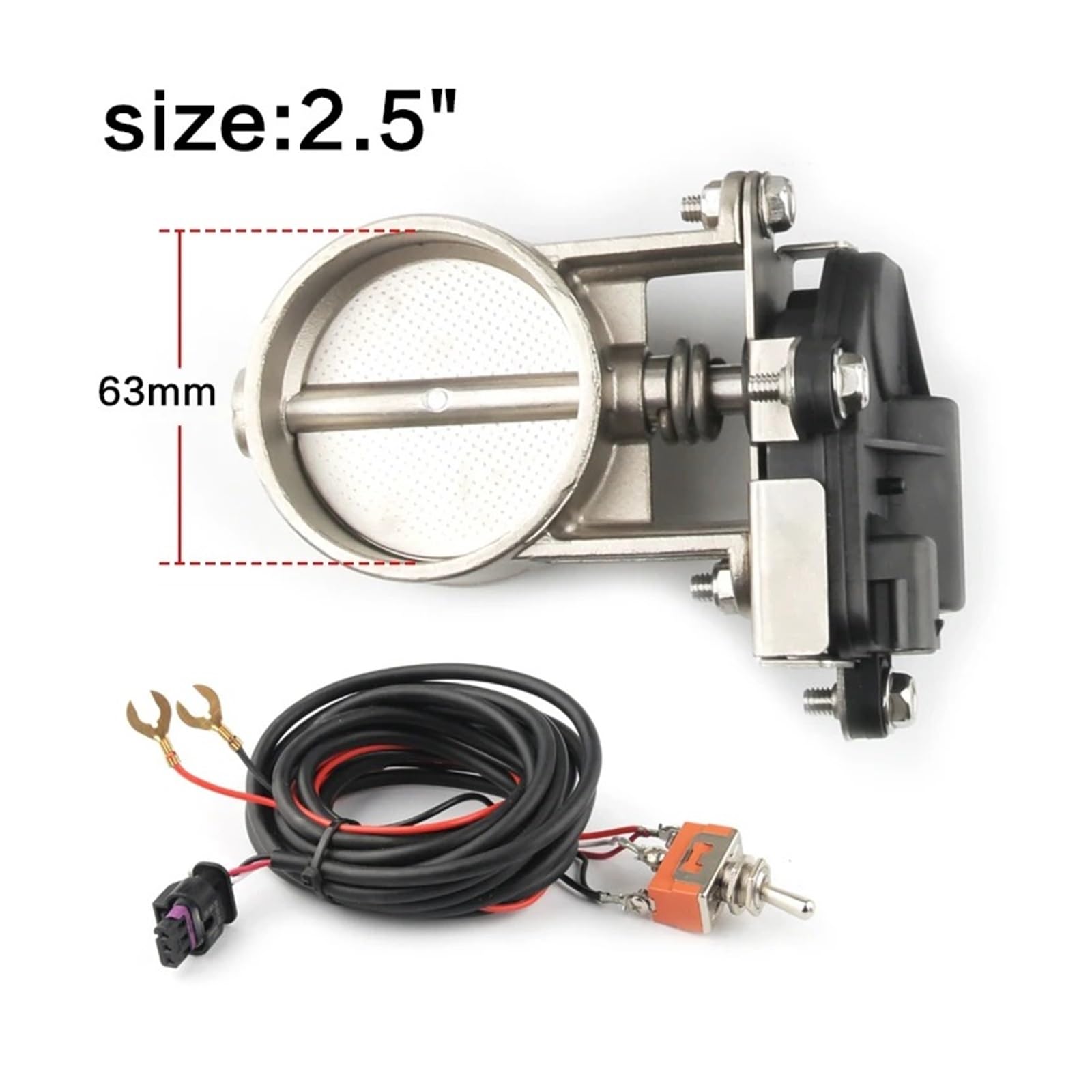 Kit Rimozione Valvola EGR Valvola Controllo Elettrica Scarico Valvola Controllo Dello Scarico Da 2"/2,25"/2,5"/2,75"/3" - Bassa Pressione Per Tubo Scarico Catback EGR Modulo(2.5 inch)