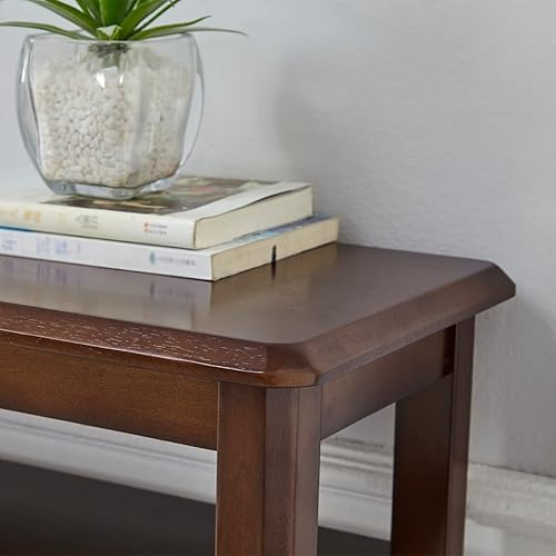 Miniatura 5 de LEILISI Banco de zapatos de madera maciza, banco de almacenamiento de zapatos de estilo simple para entrada, pasillo, sala de estar y pasillo (39.4