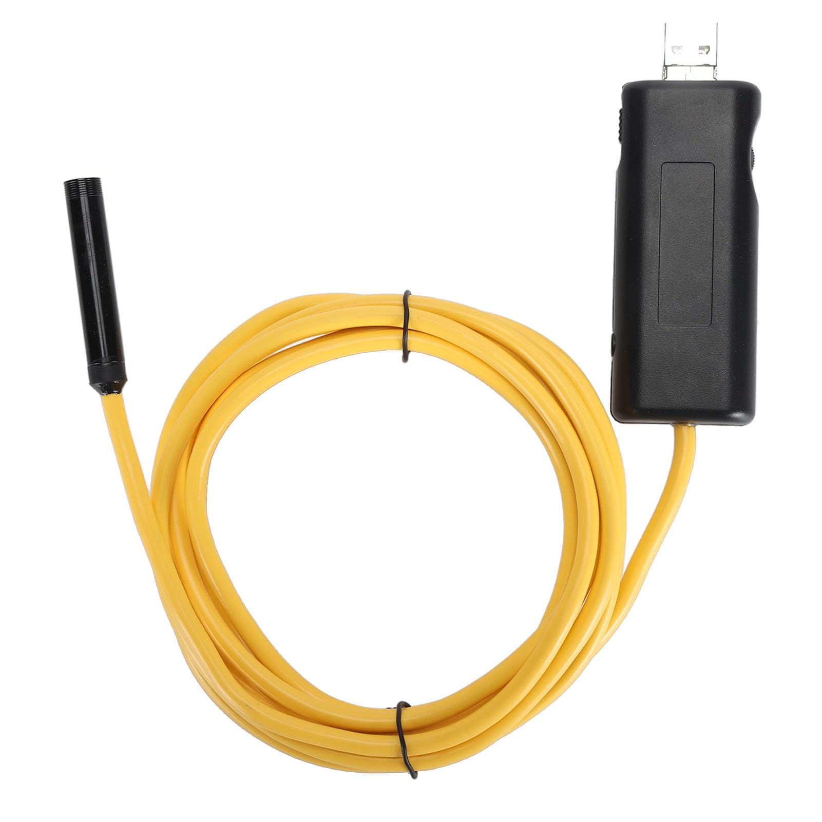 Endoskop USB, 8 Mm 720 P HD, 4 Cm Ogniskowa, Półsztywny Kabel IP67 Wodoodporny Boroskop WiFi, Kamera Inspekcyjna Typu Snake z 6 Diodami LED do Kontroli Rur Silnika Samochodowego (10 m)