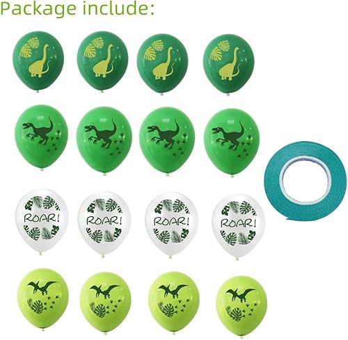 Miniatura 2 de Globos de fiesta de dinosaurios, globos de Pterosaurio Raptors ROAR para baby shower, dinosaurio, selva, jurásico, fiesta de cumpleaños, suministros