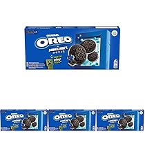 Oreo Original, Biscotti al Cacao Ripieni di Crema al Gusto Vaniglia, 220g (5 monoporzioni da 44g) (Confezione da 4)