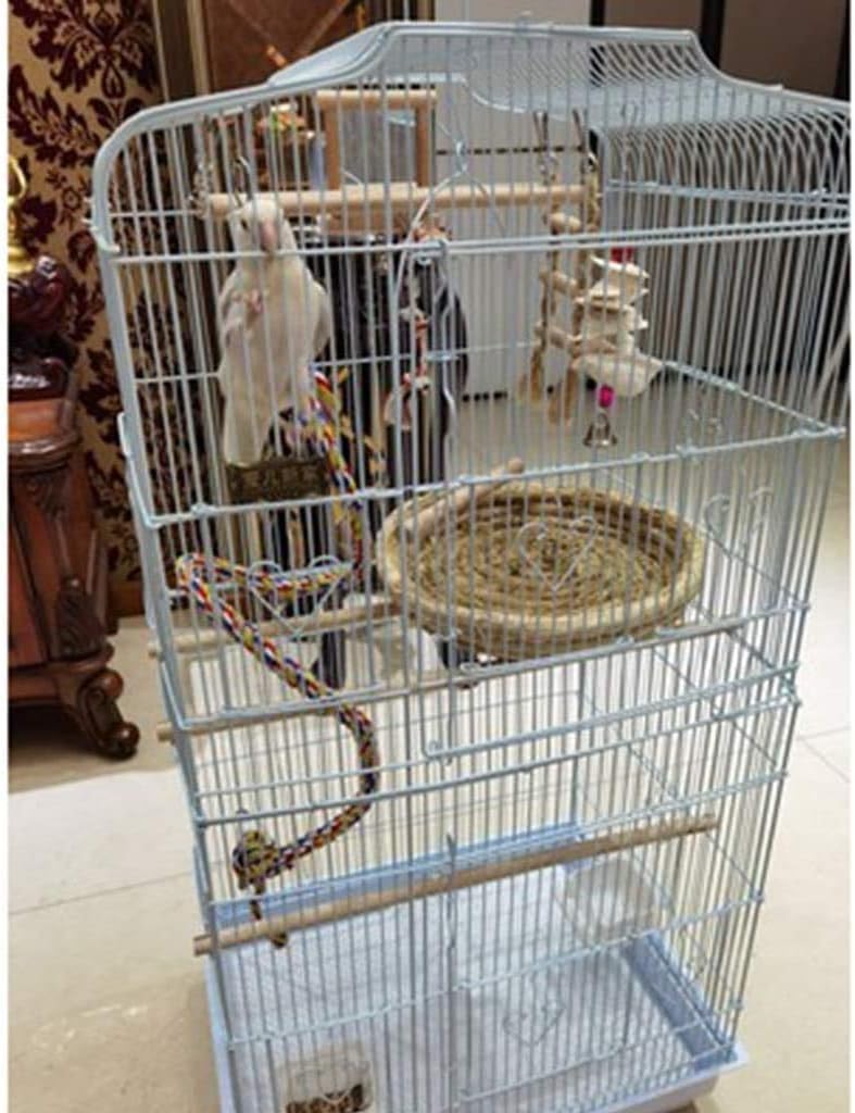 Jaulas Profesionales para Pájaros, Suministros para Mascotas, Transportín para Pájaros, Decoración De Jardín, Jaulas Baratas para Periquitos, Jaula Grande De Lujo para P,White C