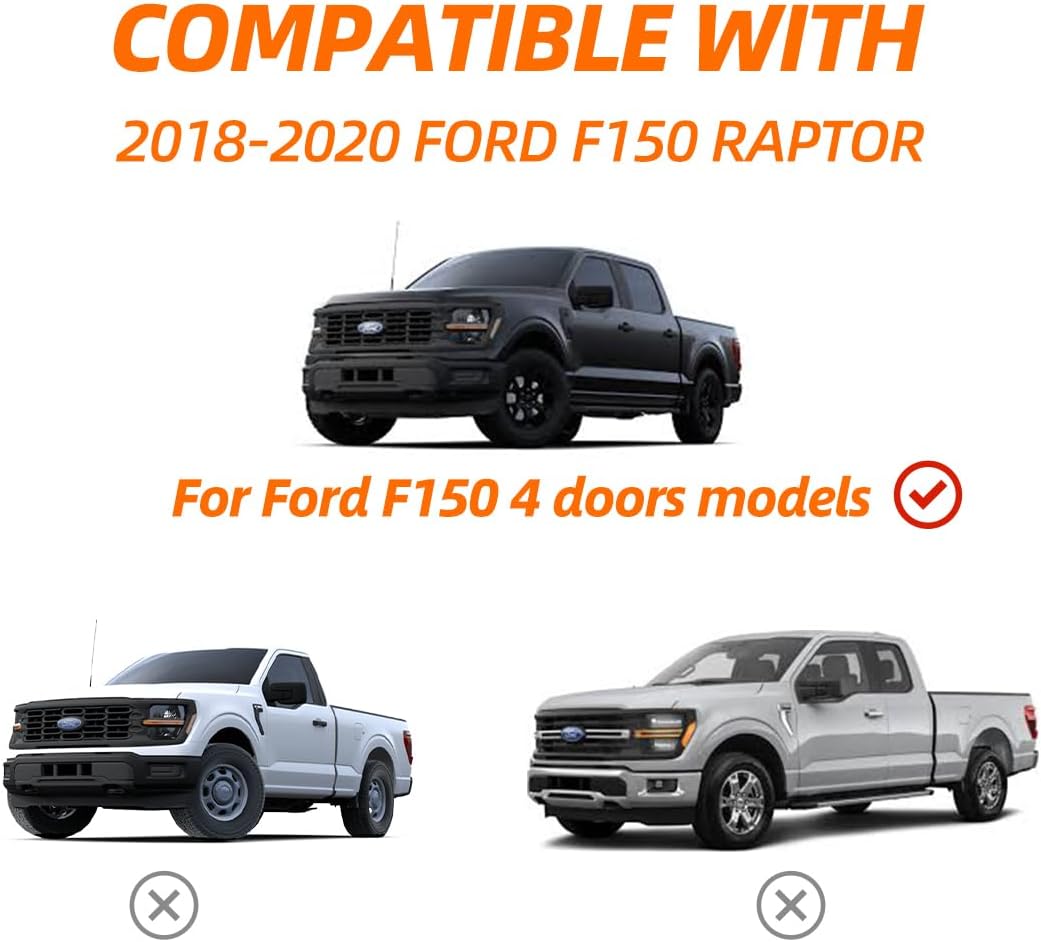 LED Front Fog Light Compatible with F150 Raptor 2021-2022, Front Bumper Fog Light with Day Running Light and Turn Signal Lamp, Fog Light Assembly Kit