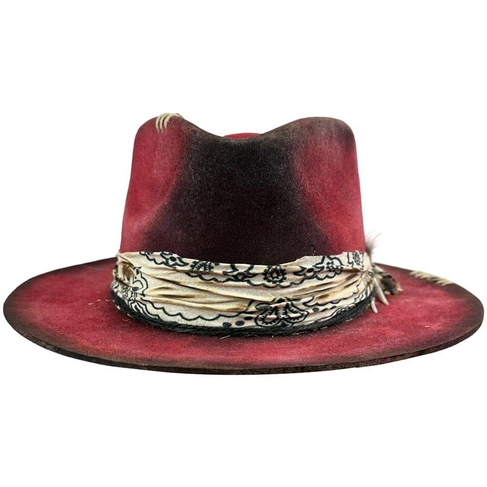 Chapeau Fedora Trilby haut de gamme en feutre de laine et finitions ruban