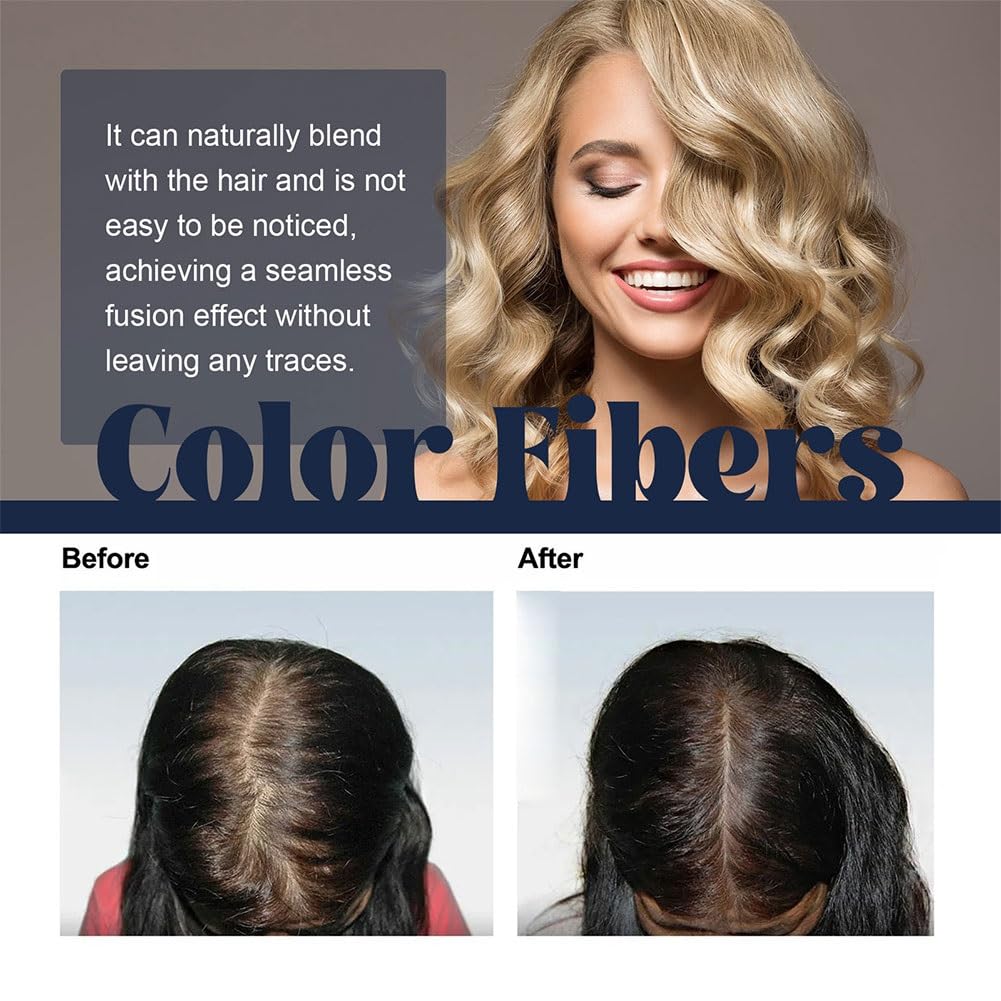H3 Hair Fibers Hair Micro Fibers for Thinning Hair - 100% Undetectable & Natural, USA Patented Formula (Dark Brown)