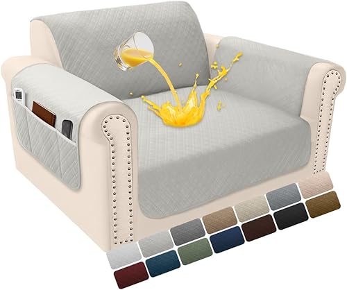 Miniatura 35 de Funda de terciopelo 100 % impermeable para perros, funda de sofá lavable para sofá de 3 plazas, juego de fundas acolchadas y antideslizantes con