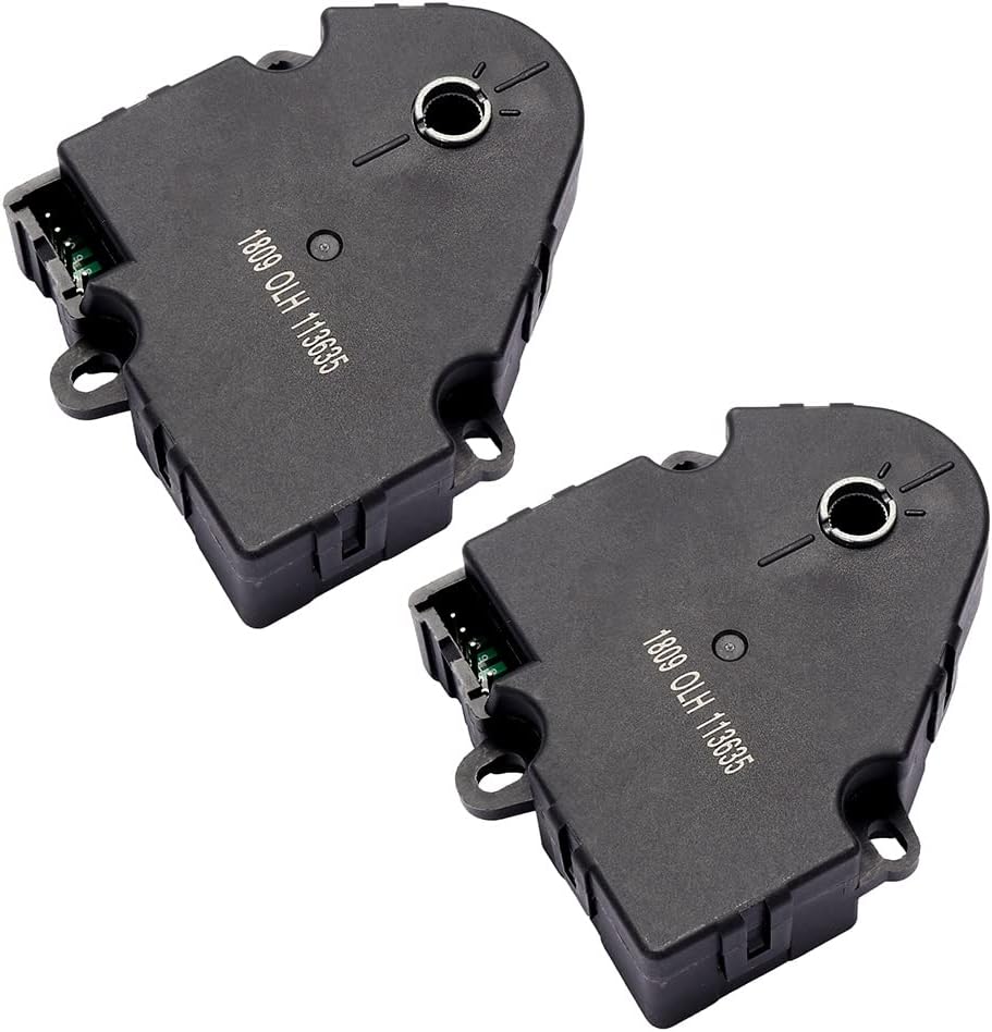 SCITOO 2 Pack 604-141 HVAC Heater Blend Door Actuator Fits For Chevrolet Traverse 2009-2012, For Buick Enclave 08-12, For GMC Acadia 07-12, For Saturn Outlook, Auxiliary, Mode/emperature, 15920864