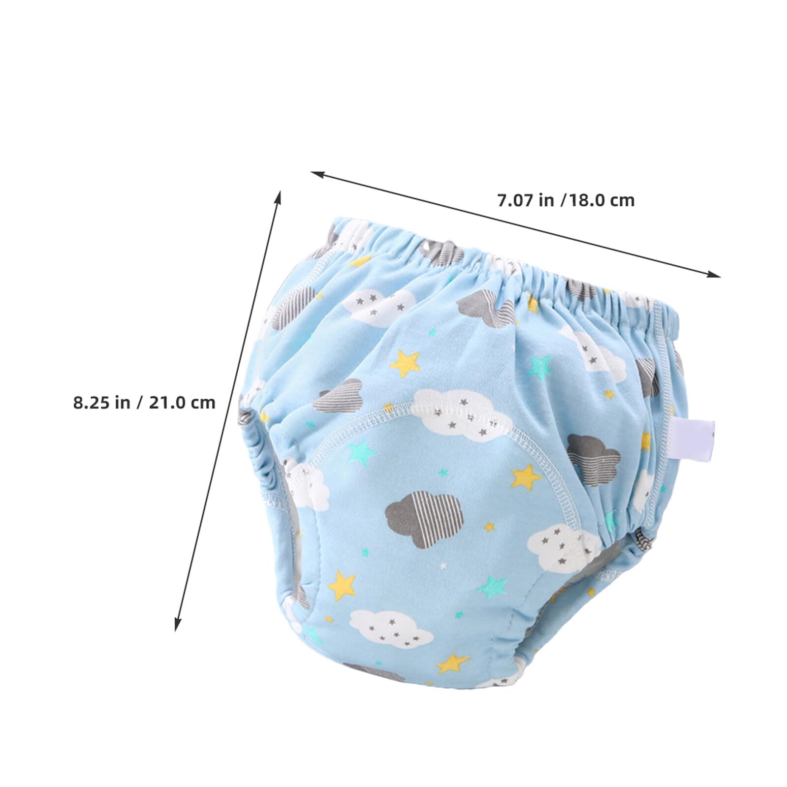 ifundom Pantalones de Entrenamiento para Ñiño de Algodón, Lavables y Transpirables, Diseño Antifugas, 6 Piezas, para Ir al Baño