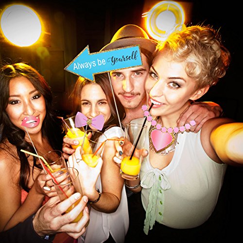 Amosfun Unicorno Photo Booth Puntelli Decorazioni