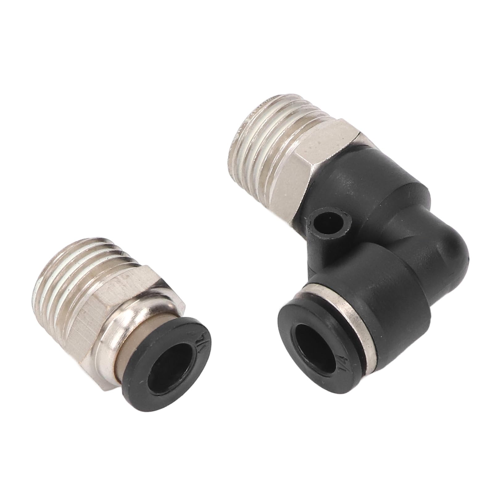 Kit de accesorios de aire neumáticos de 30 piezas, tubo de 3/8 pulgadas OD 1/4 NPT, acopladores de conexión rápida para tubos de PU PA PE PVC, construcción de metal ABS, gr