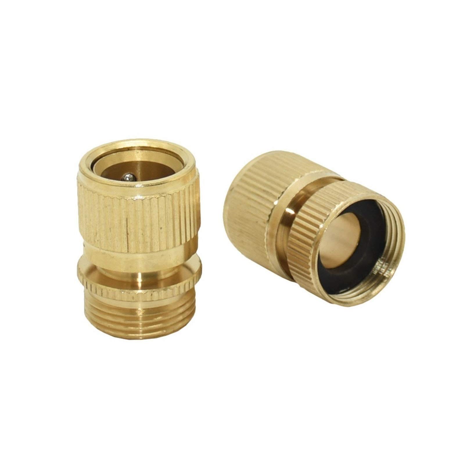 Adaptador de conector de jardín Jardín Femenino G3 / 4 Conector rápido Macho G3 / 4 Adaptador de pistola de agua de latón Toque 5/8 "Conector de cobre 5Set