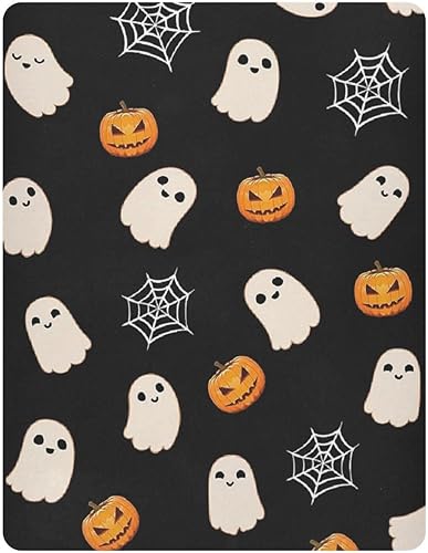 Sábanas de cuna de murciélago de Halloween para bebés niños y niñas, sábanas ajustables para cuna, funda de cama para guardería, paquete suave y