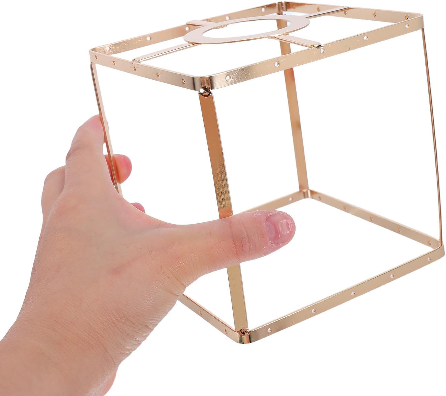 OSALADI E27 Lamp Shade Frame with 4.2cm Opening, Decorative Iron Lampshade Holder for DIY Lighting and Family Bonding, Universal Metal Lamp Shade Bracket for Home and Office Use