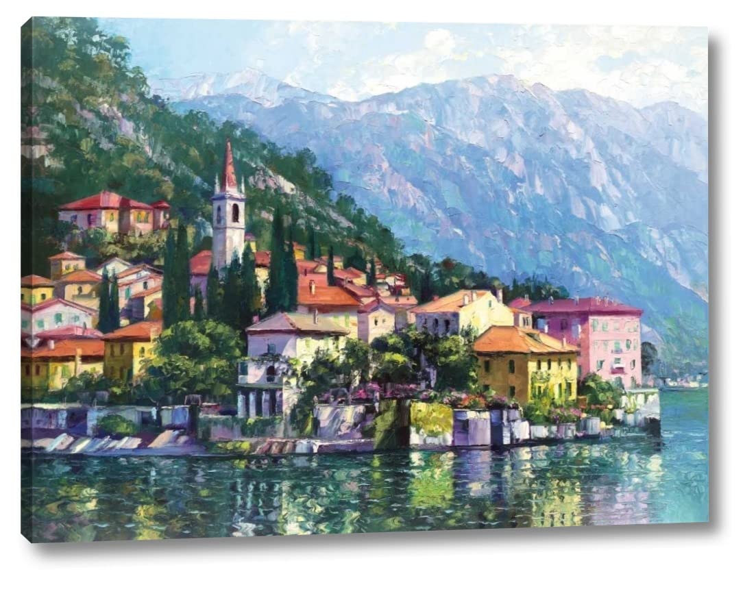 Amazon.co.jp: ハワード・ベーレンス作「Reflections of Lake Como