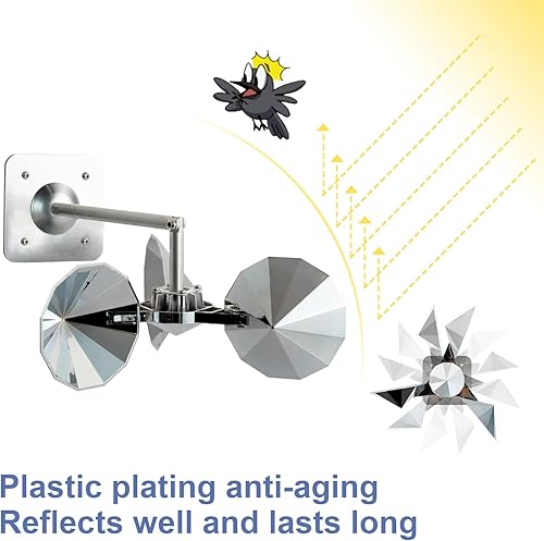 Miniatura 2 de Dispositivo Reflectante para Asustar Pájaros OFFO, Reflector de Aves para Mantener alejados a las Palomas, Pájaros Carpinteros y Gorriones para Uso