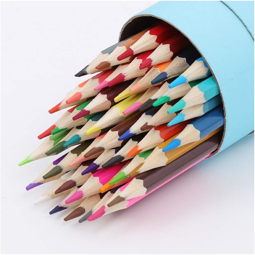 COLORED PEN’YW Color Water-Soluble Color Pencils Students Drawing Art Pencils Paper Box with Environmental Colored Lead Diverse Colors