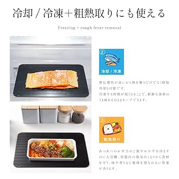 Amazon｜正規品 解凍プレート【29.5x20cm 厚さ3mm】 急速解凍 冷