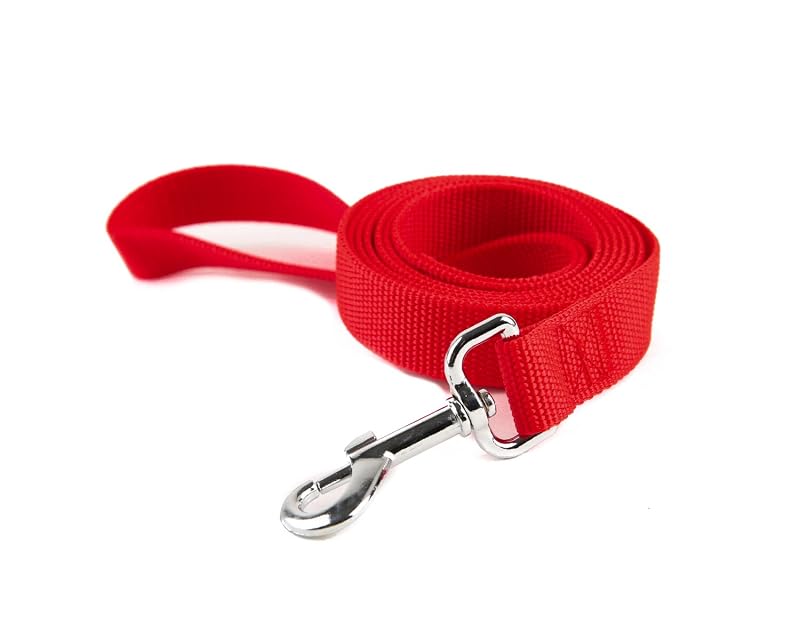 Guia para Cães em Nylon TAIDA, 1,83 m, 5/8'' x 6 FT, Vermelha