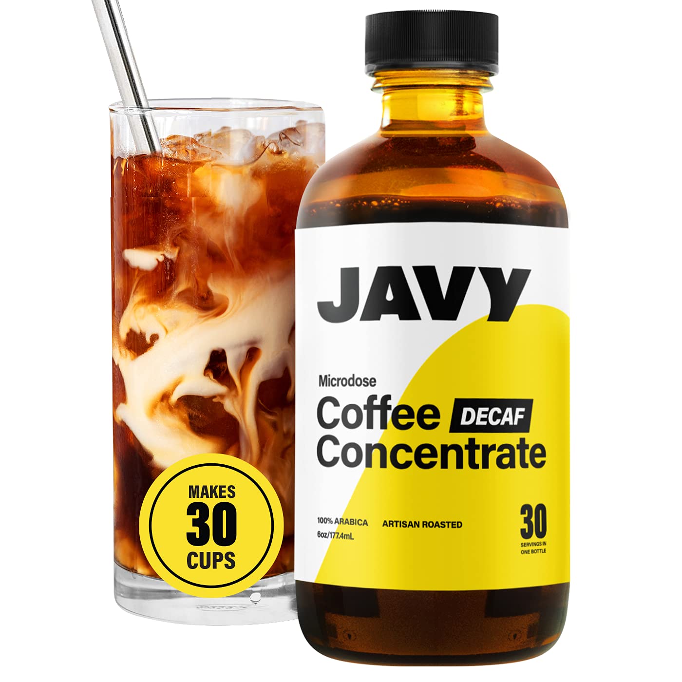 Buy Javy Coffee Microdose 30X Cold Brew Decaf Concentrate, Artisan