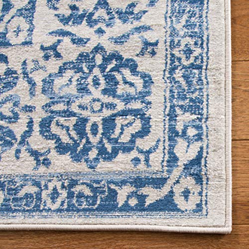 Tapete decorativo SAFAVIEH Brentwood 9' x 12' Navy Gris miniatura 6