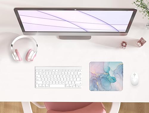 Miniatura 9 de eulps Alfombrilla de mouse con reposamuñecas, cómoda alfombrilla de mouse para computadora con soporte de muñeca de gel, superficie lisa y base de