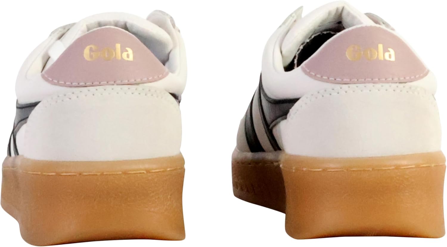 Gola Women's Grandslam Elite White/Black/Chalk Pink/Gum 8 Medium