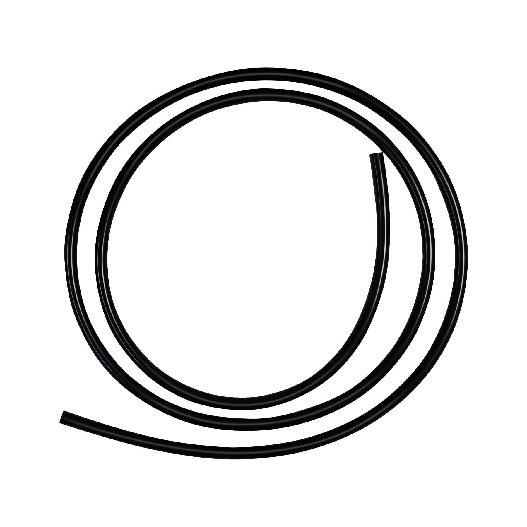 iMeistek Flexible Silicone Tubing, 5mm ID x 8mm OD 2.5m Length Silicone Hose for Aquarium Pumps and Air Hoses,Black