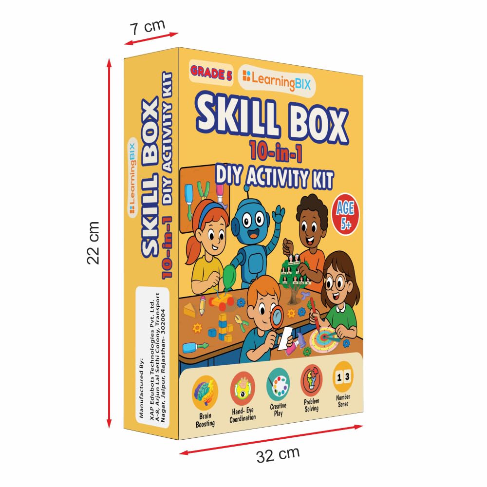Buy LearningBIX Skill Box 10-in-1 Activity Kit for Kids | DIY STEM