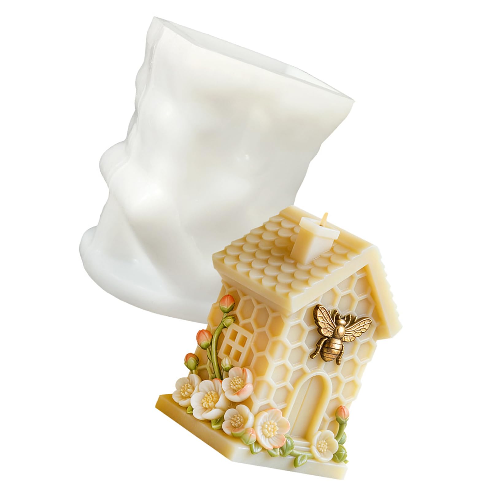 Xjdzineq Flexible Cylinder Silicone for Artistics Honeycombs Designs Cylindrical Silicone