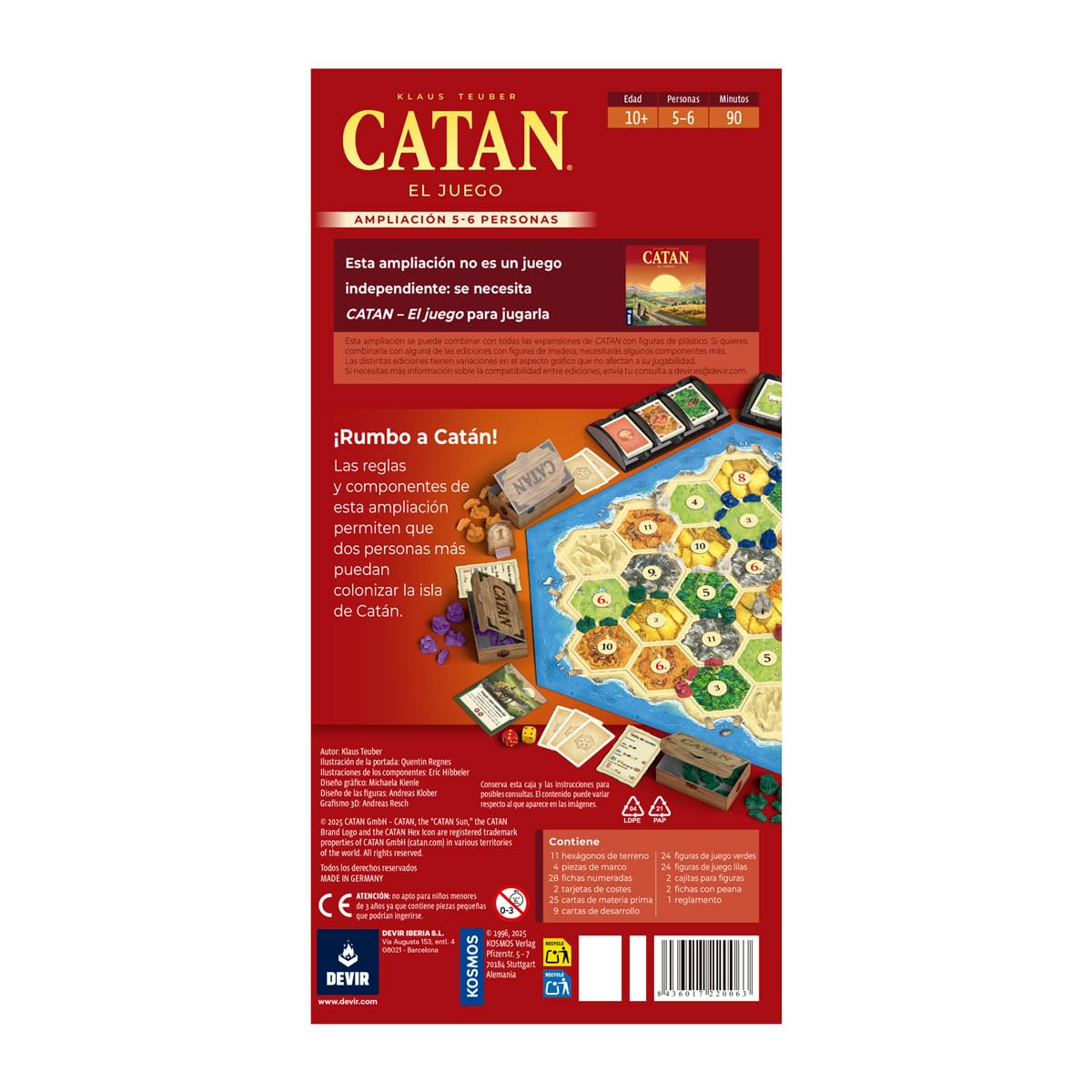 CATAN Devir : Extension du Jeu de stratégie, 5-6 Joueurs (français Non Garanti)