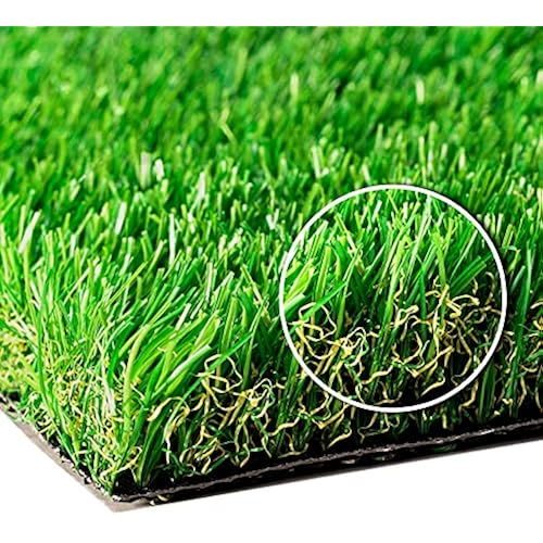 SunVilla 6'X12' Artificial Grass Realistic [ Customized Sizes ] Grass Height 1 3/8" Indoor/Outdoor Artificial Grass/Turf Many Sizes 6FTX12FT (72 Square FT)