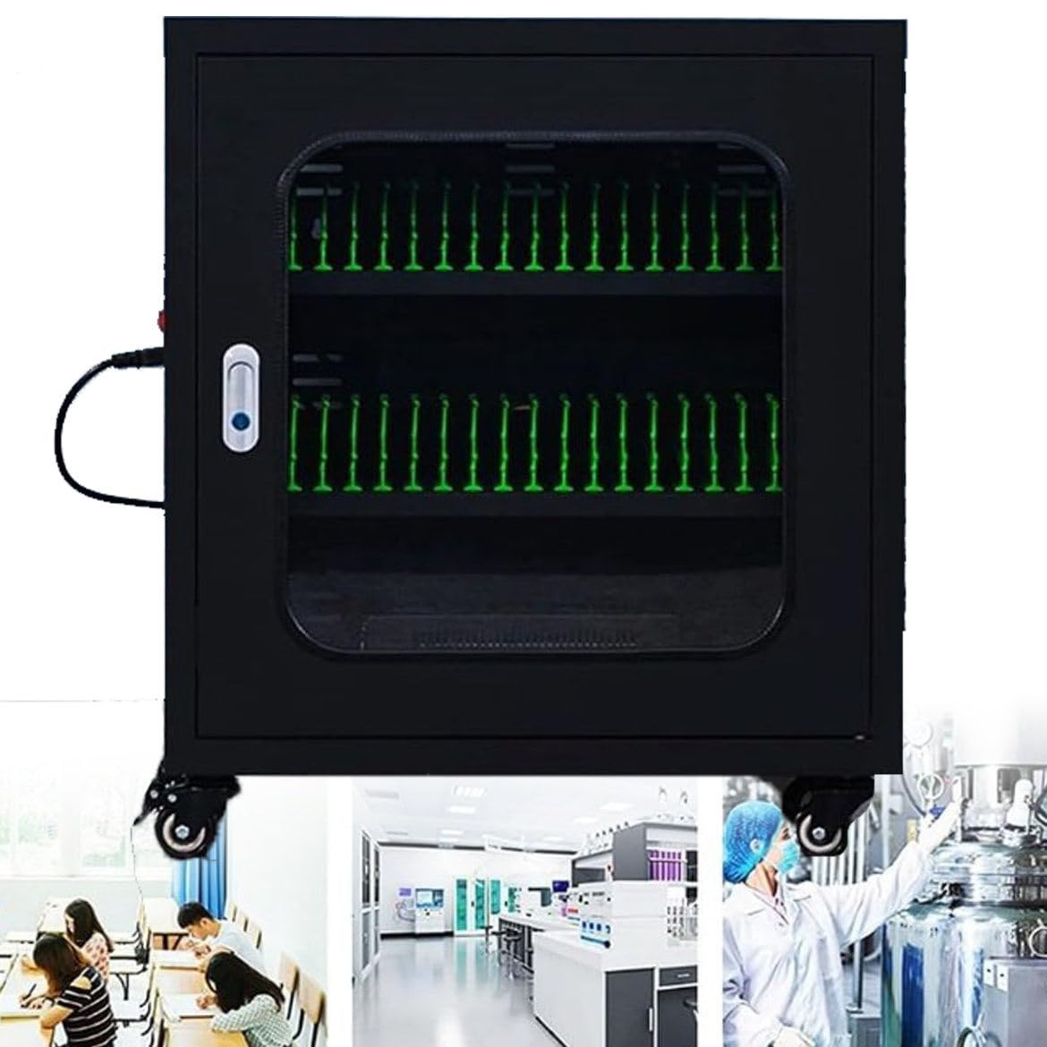 GTHTUHFD Cell Phone Charging Stations Usb Rechargeable Cellphone Locker,Cell Mobile Phone Organizer Mobile Phone Charging Cabinet,30Slots-40Slots,40slots