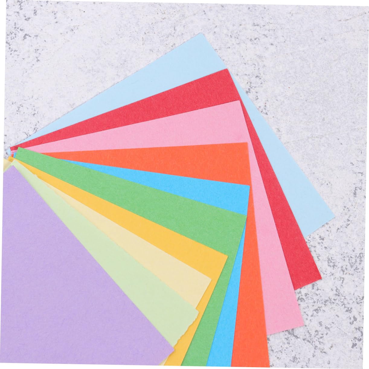 HOMSFOU 2000 Stück Bastelpapier Doppelseitiges Origami Faltpapier Farben Quadratische Papierblätter für Diy Projekte und Kreative Bastelideen