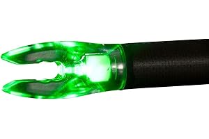 Nockturnal Universal Fit Green Lighted Arrow Archery Nocks