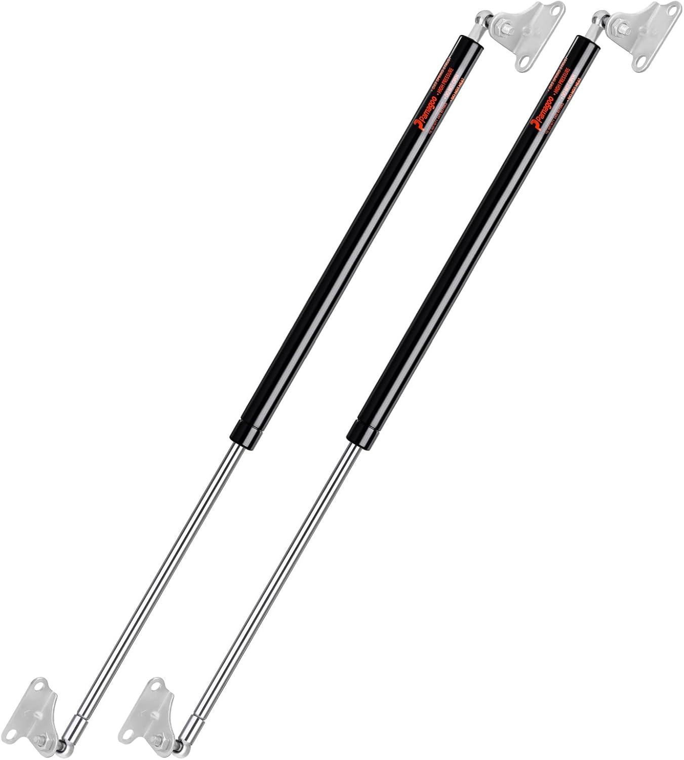 30 inch 55 lbs gas strut with mounting brackets,2 pcs 30" 245 n shocks for rv bed storage engine cover boat door custom window tv cabinet bed cover spring