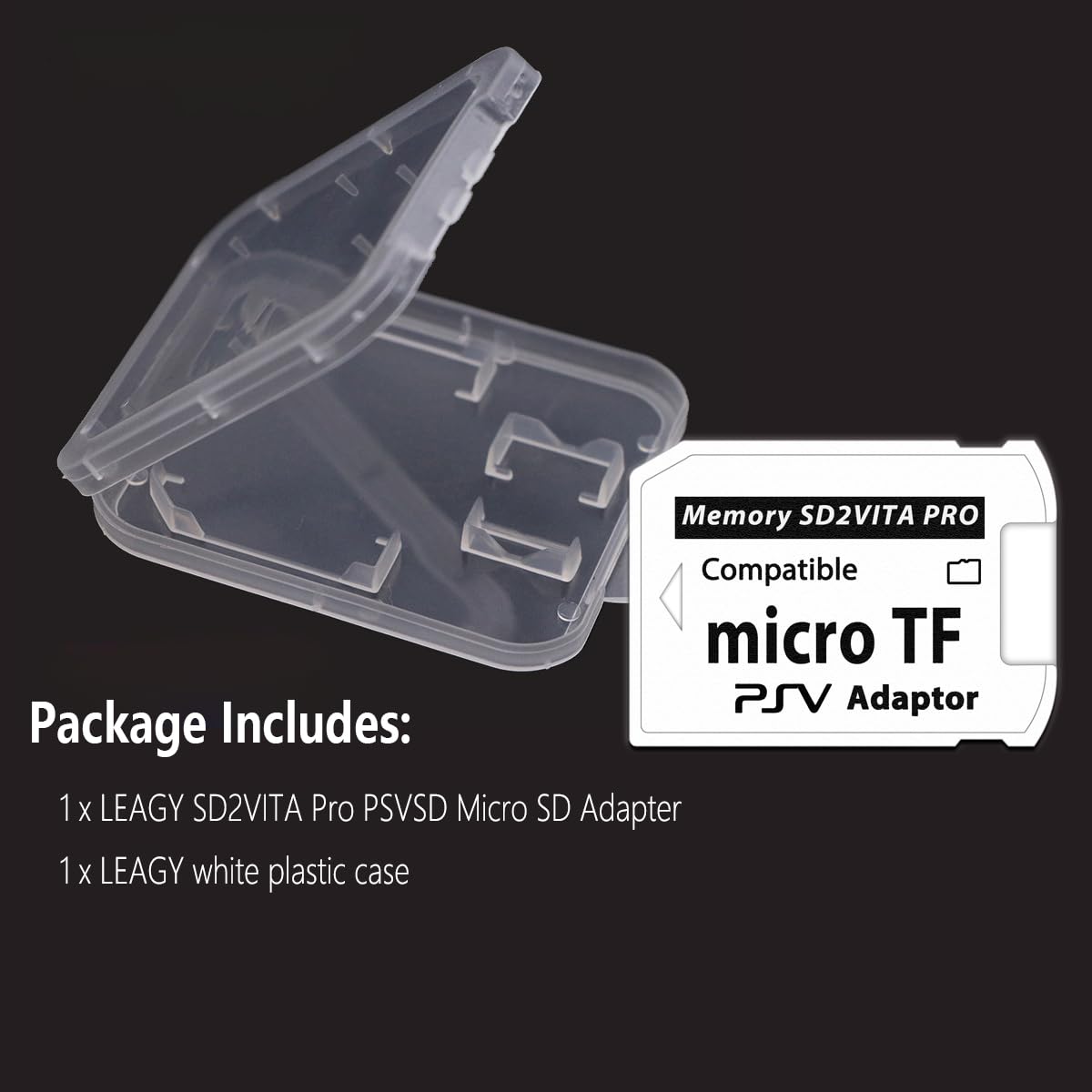LEAGY Ultimate Wersja SD2Vita 5.0 Adapter Karty Pamięci, PS Vita PSVSD Adapter Micro SD Do PSV 1000/2000 PSTV FW 3.60 HENkaku Enso