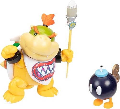 Miniatura 6 de Nintendo Joojee Super Mario Figura Bowser Jr. con pincel (ex), 3.9 in exclusivo, (13261)