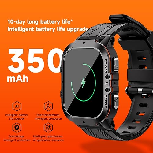 Miniatura 3 de Gravity C26 - Reloj inteligente AMOLED de 1.96 pulgadas con llamada Bluetooth, más de 100 modos deportivos, monitor de frecuencia cardíaca y sueño,