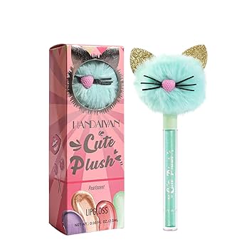 Amazon.com : charnova Cute Lip Gloss for Kids, 5PCS Glitter